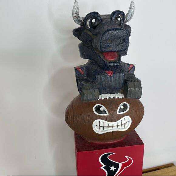 Houston Texans tiki totem football NFL tailgate cookout collectible - Picture 2 of 9
